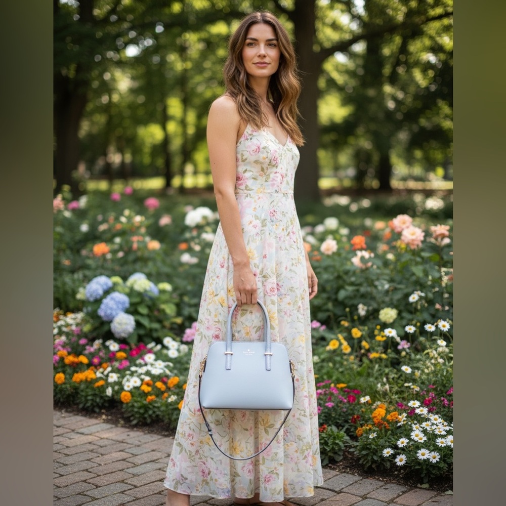 ♠️ Kate Spade Cedar Street Maise Satchel/Crossbody Sky Blue NWOT